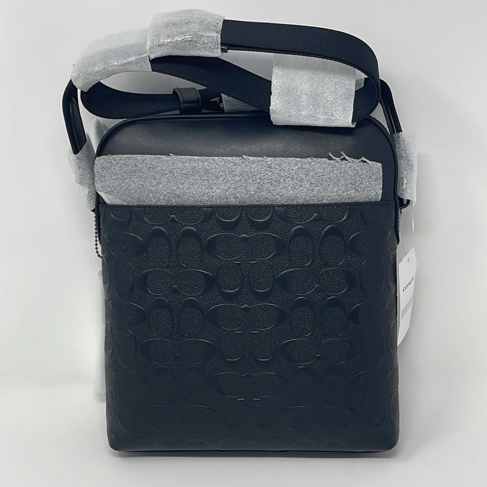 Coach Houston Flight Bag In Signature Leather - Picture 3 of 10